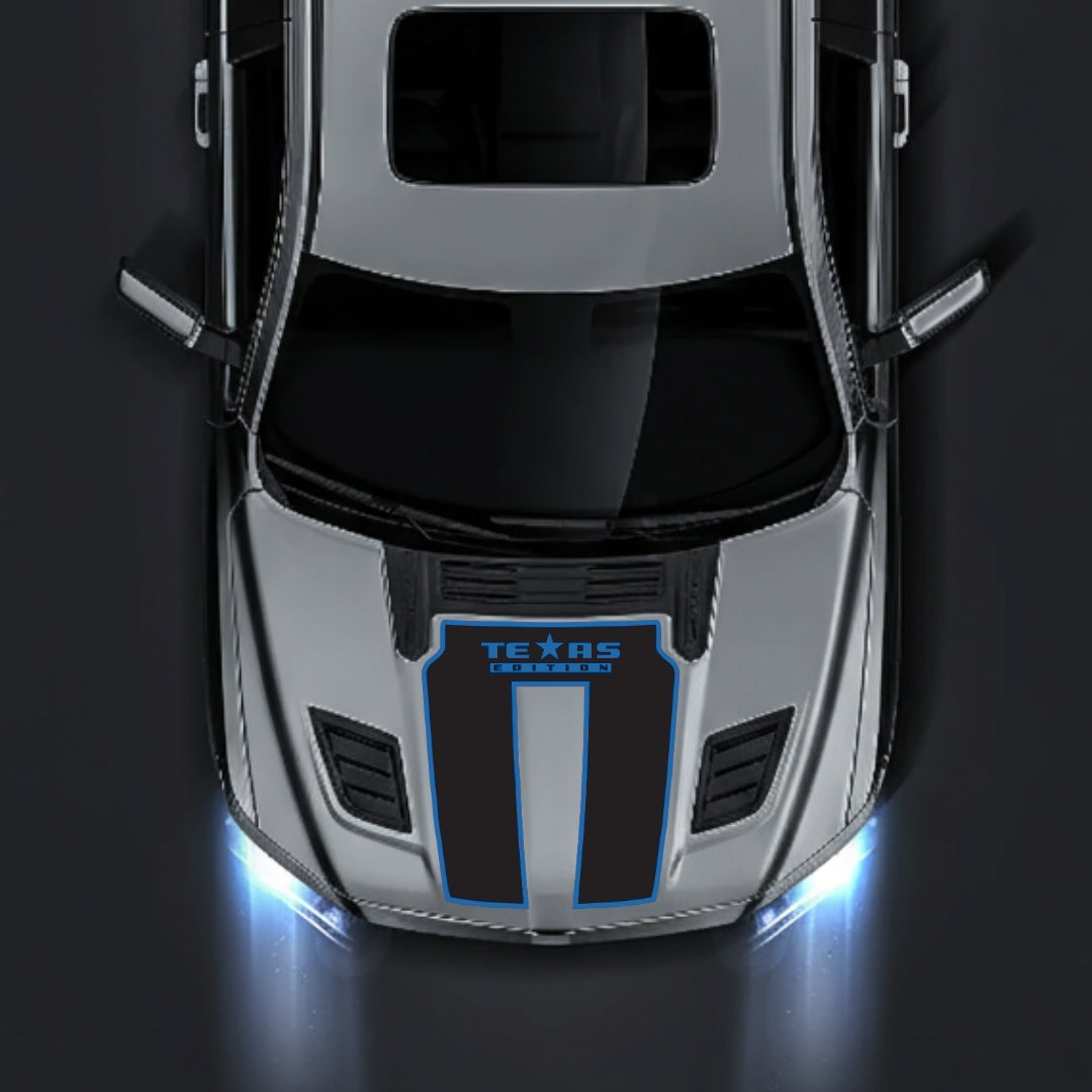 Performance Hood Panel Decal/Sticker - Texas Edition - Border Graphic Kit - For Dodge RAM 1500 2019-2025 - Premium Vinyl