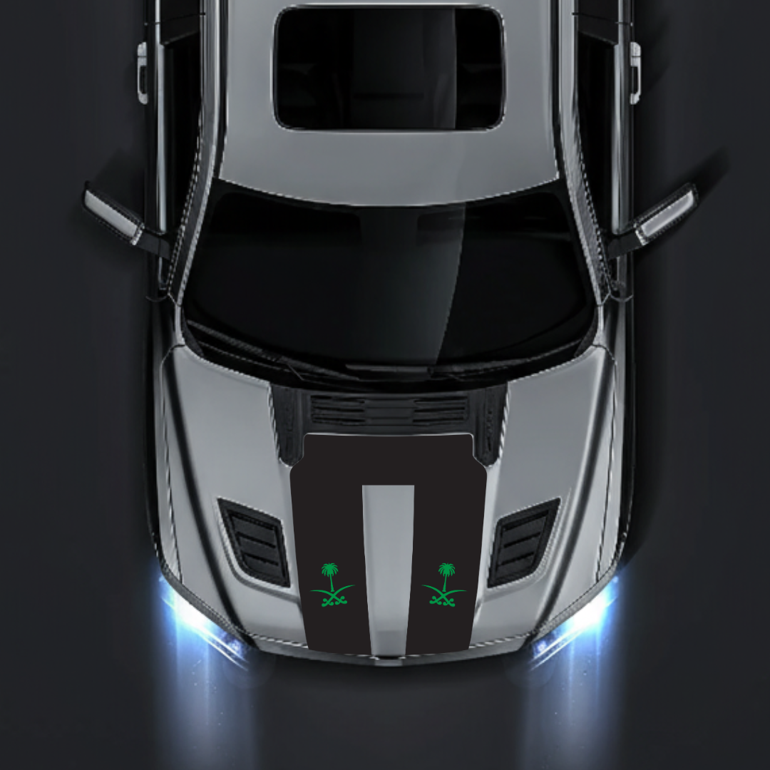 Performance Hood Panel Decal/Sticker - Saudi Arabia Graphic Kit - For Dodge RAM 1500 2019-2025 - Premium Vinyl