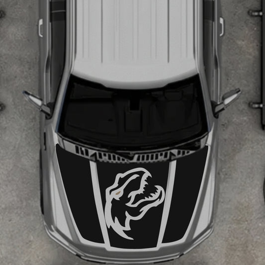 Hood Panel Decal/Sticker - Rex Style 10 Graphic Kit - For Ford F-150 2020-2026 - Premium Vinyl