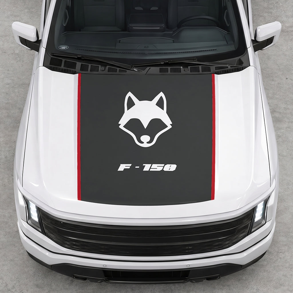 Hood Panel Decal/Sticker - Coyote Graphic Decal Graphic Kit - For Ford F-150 2015-2020 - Premium Vinyl