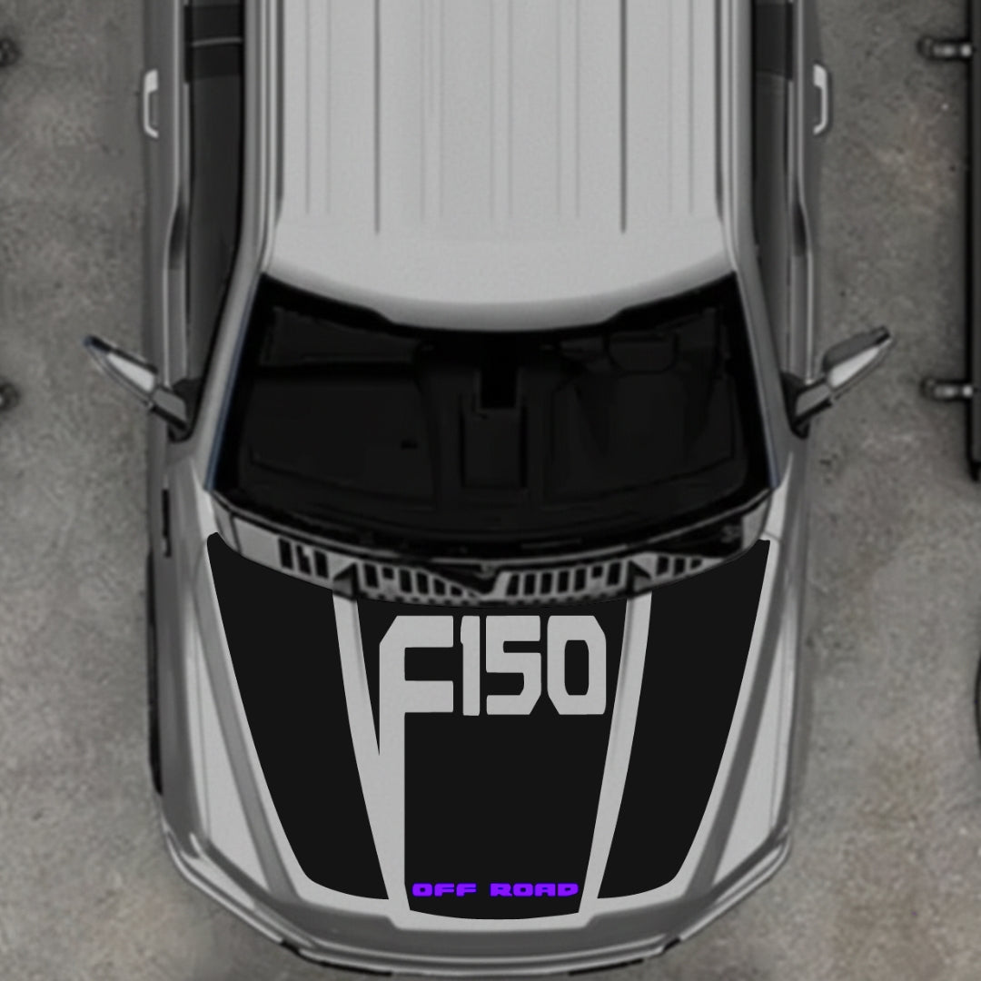 Hood Panel Decal/Sticker - Style 22 Graphic Kit - For Ford F-150 2020-2026 - Premium Vinyl