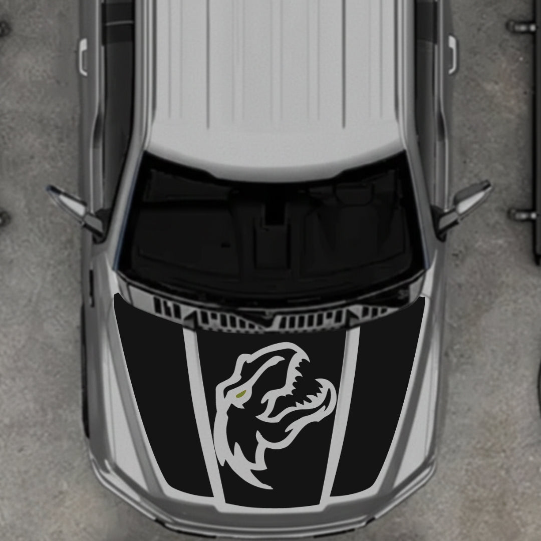 Hood Panel Decal/Sticker - Rex Style 10 Graphic Kit - For Ford F-150 2020-2026 - Premium Vinyl