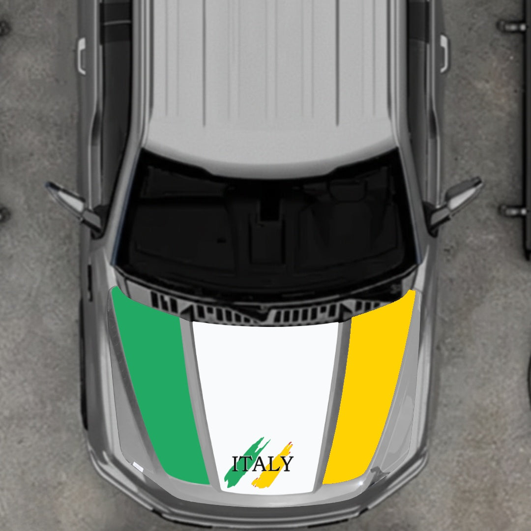 Hood Panel Decal/Sticker - Italy Graphic Kit - For Ford F-150 2020-2026 - Premium Vinyl