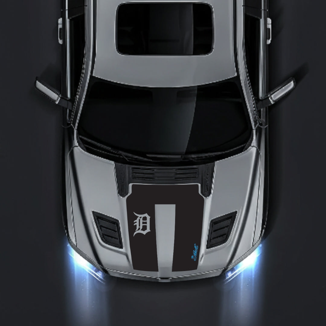 Hood Panel Decal/Sticker - Detroit Street - Cut Graphic Kit - For Dodge RAM 1500 2019-2025 - Premium Vinyl