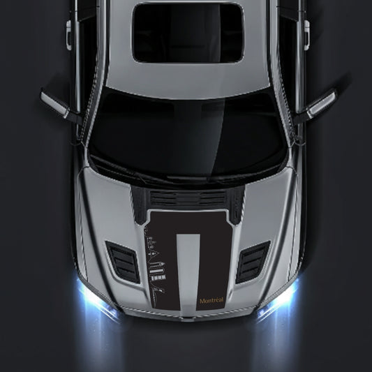 Performance Hood Panel Decal/Sticker - Montreal Skyline - Cut Graphic Kit - For Dodge RAM 1500 2019-2025 - Premium Vinyl
