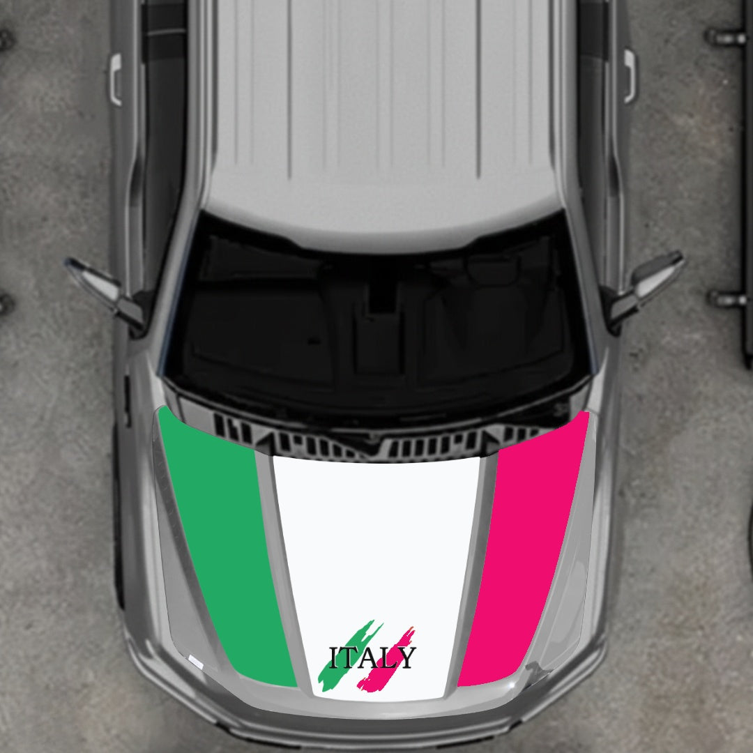 Hood Panel Decal/Sticker - Italy Graphic Kit - For Ford F-150 2020-2026 - Premium Vinyl