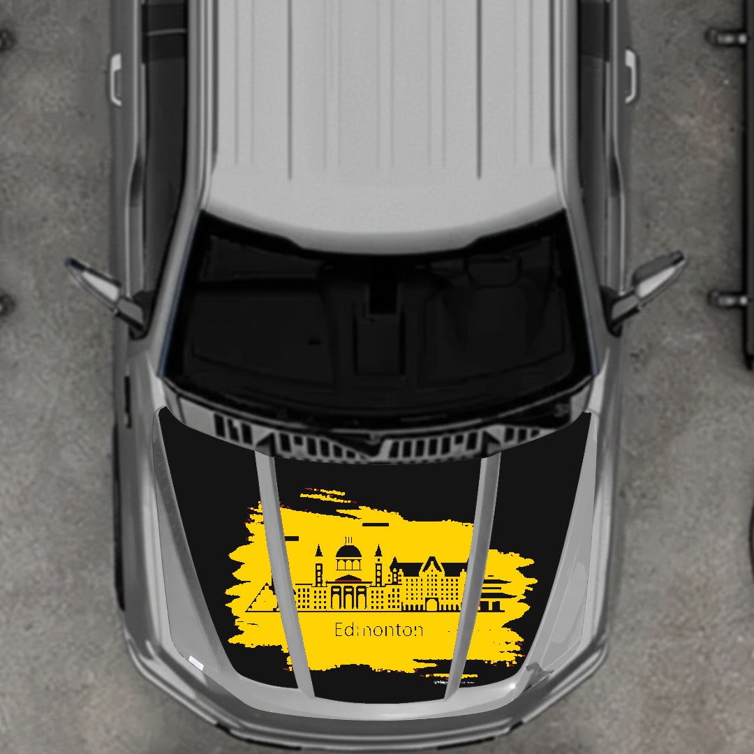Hood Panel Decal/Sticker - Edmonton Graphic Kit - For Ford F-150 2020-2026 - Premium Vinyl