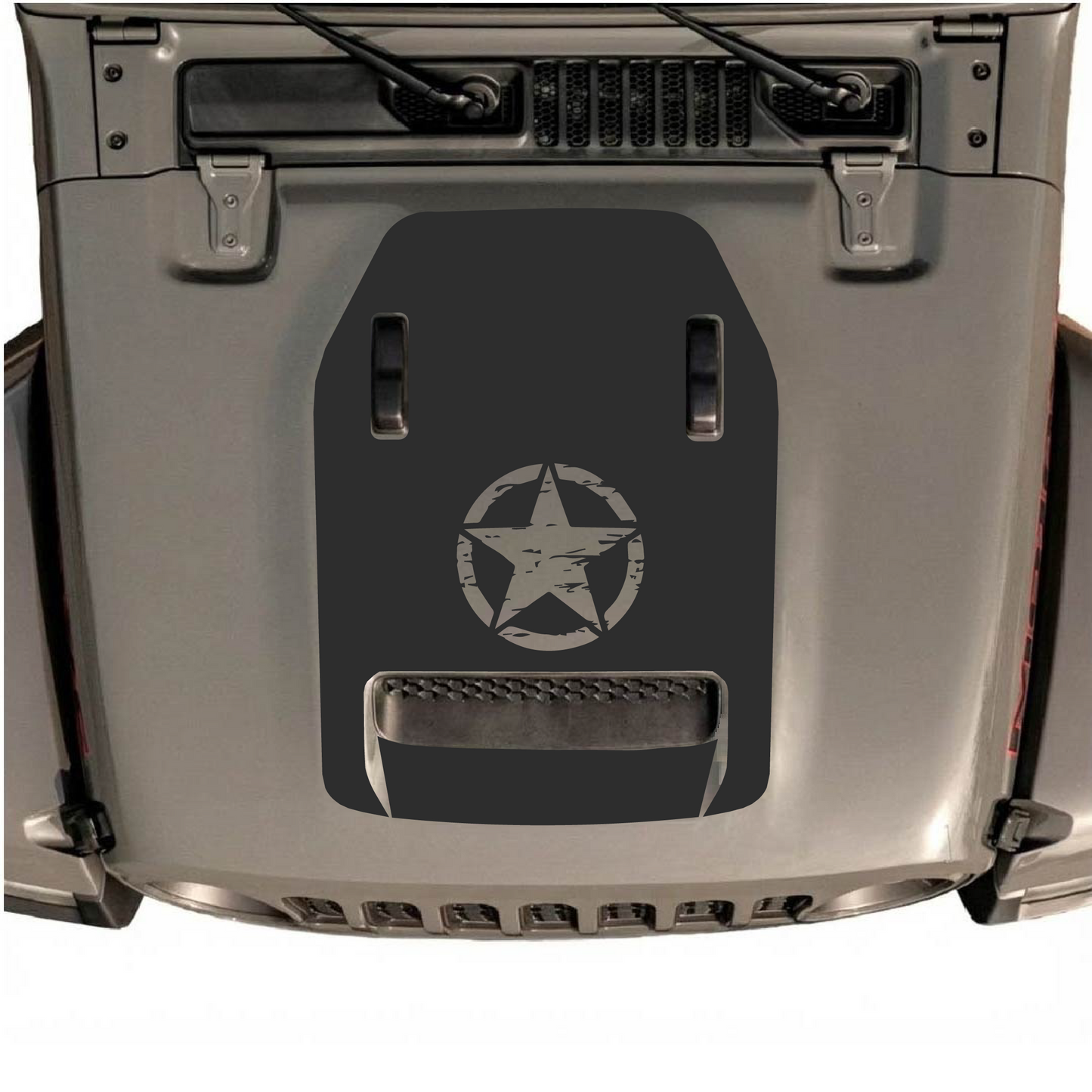Hood Styles Decal/Sticker - For JL/JLU Hood - 2018+ - Premium Vinyl