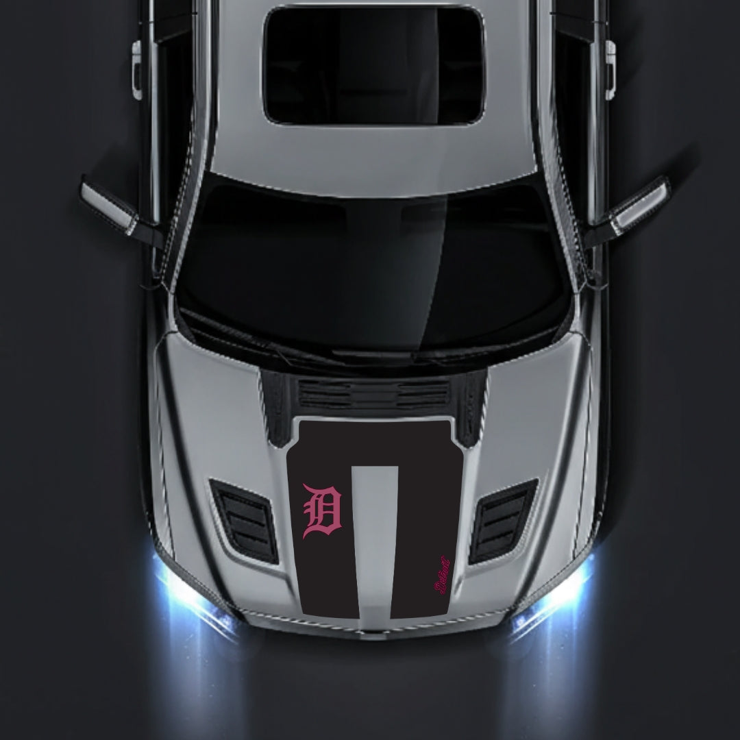 Performance Hood Panel Decal/Sticker - Detroit Street Graphic Kit - For Dodge RAM 1500 2019-2025 - Premium Vinyl