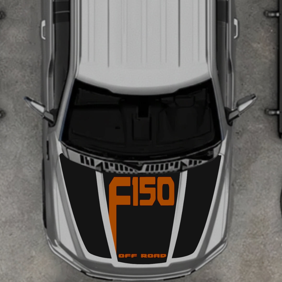 Hood Panel Decal/Sticker - Style 23 Graphic Kit - For Ford F-150 2020-2026 - Premium Vinyl