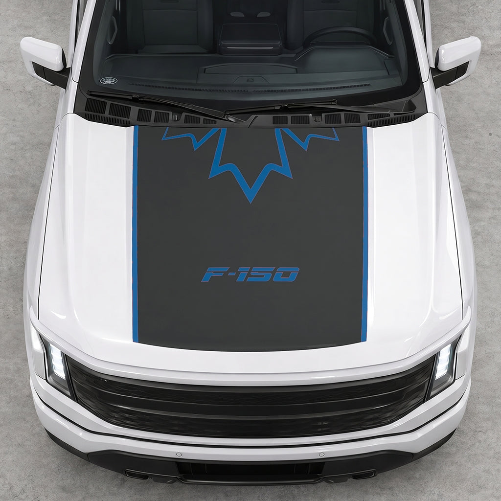 Hood Panel Decal/Sticker - Canada Upper Leaf Graphic Decal Graphic Kit - For Ford F-150 2015-2020 - Premium Vinyl