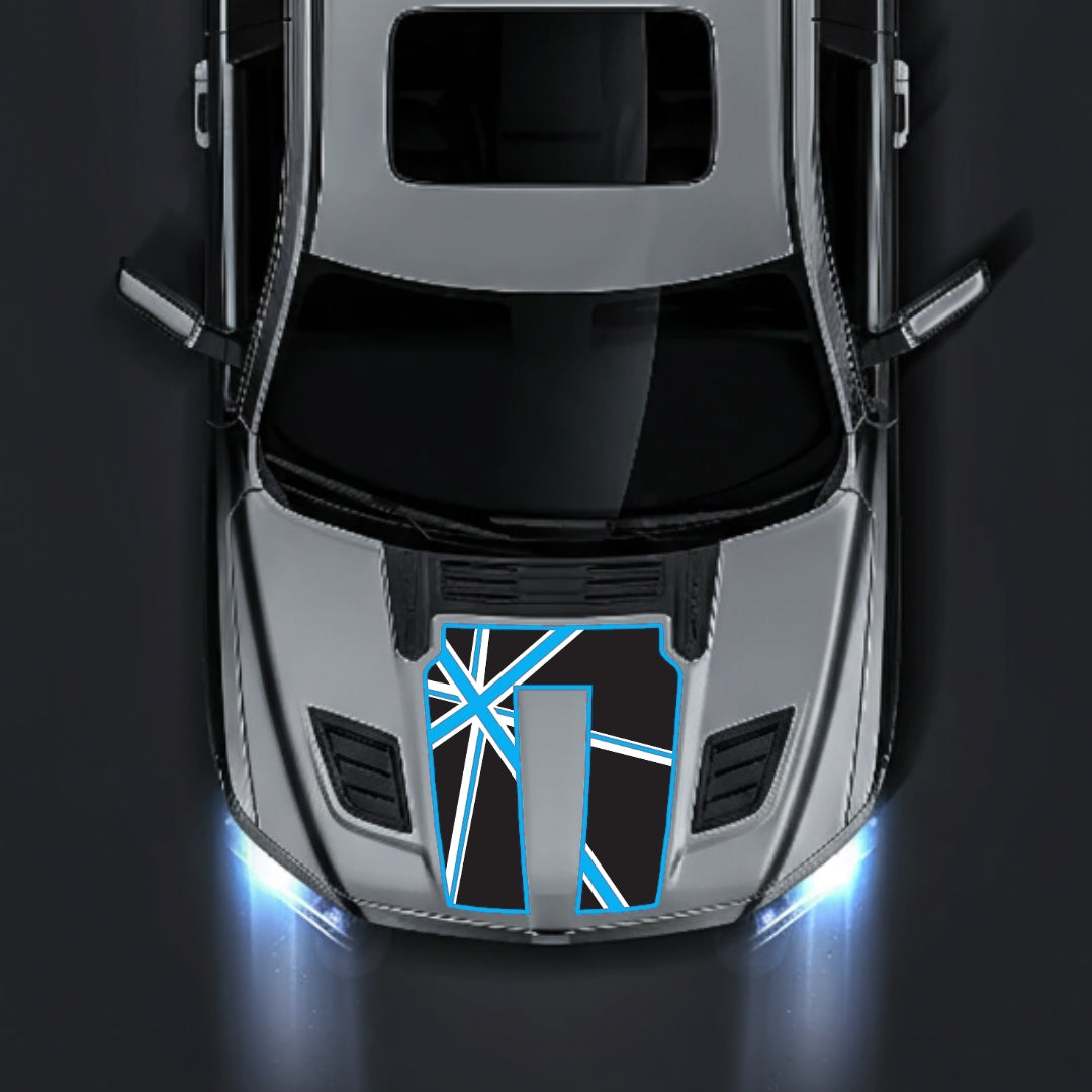 Hood Panel Decal/Sticker - England - Border Graphic Kit - For Dodge RAM 1500 2019-2025 - Premium Vinyl