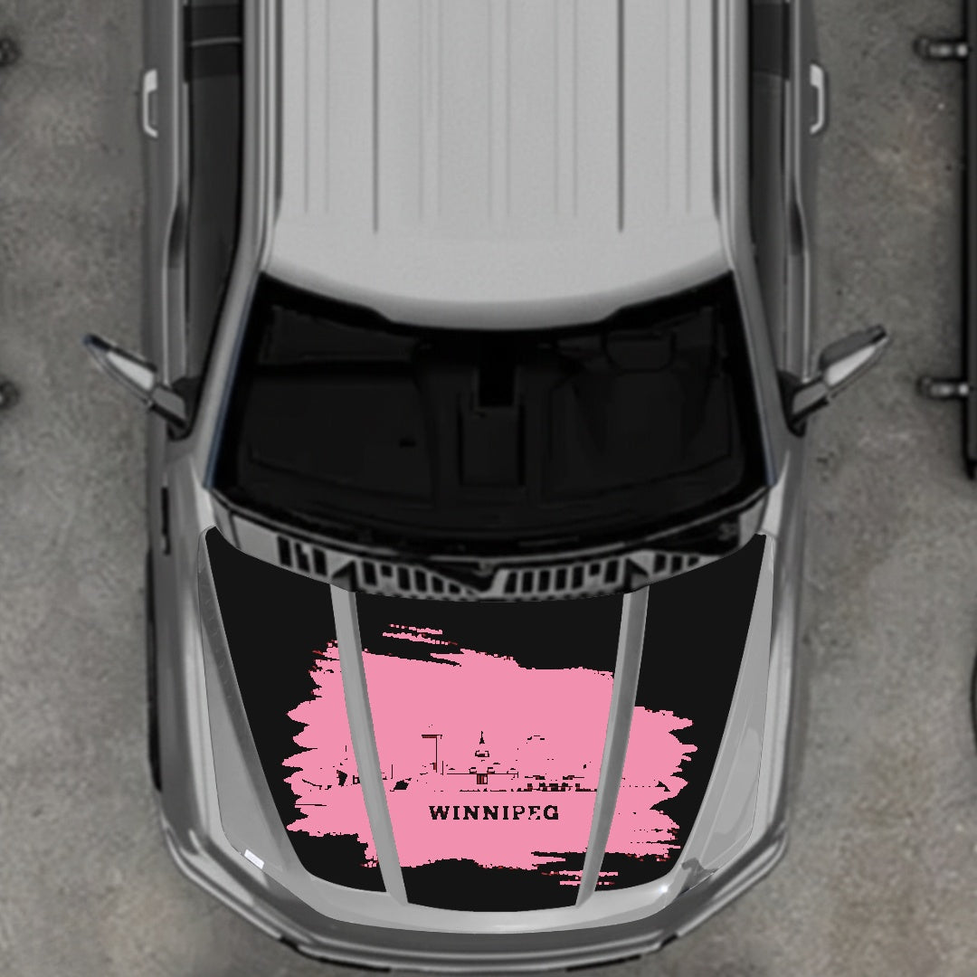 Hood Panel Decal/Sticker - Winnipeg Graphic Kit - For Ford F-150 2020-2026 - Premium Vinyl