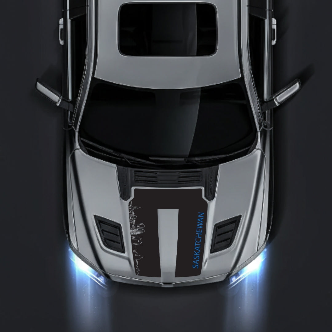 Performance Hood Panel Decal/Sticker - Saskatchewan Skyline - Cut Graphic Kit - For Dodge RAM 1500 2019-2025 - Premium Vinyl