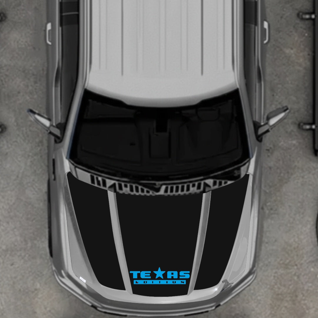 Hood Panel Decal/Sticker - Texas Graphic Kit - For Ford F-150 2020-2026 - Premium Vinyl