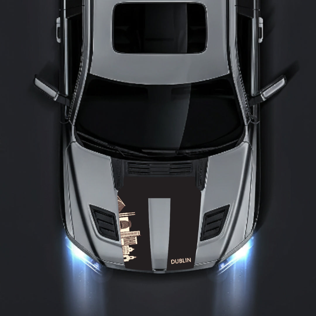 Hood Panel Decal/Sticker - Dublin Skyline Graphic Kit - For Dodge RAM 1500 2019-2025 - Premium Vinyl
