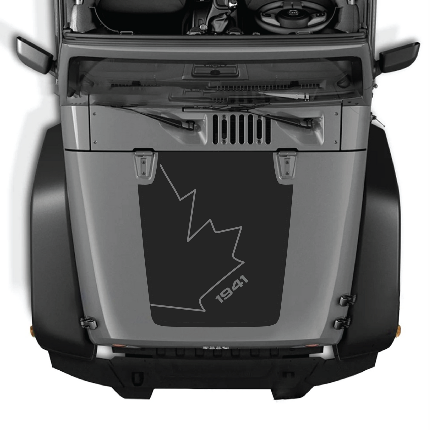 Hood Styles Decal/Sticker - For JK/JKU 2007-2018 Hood - Premium Vinyl