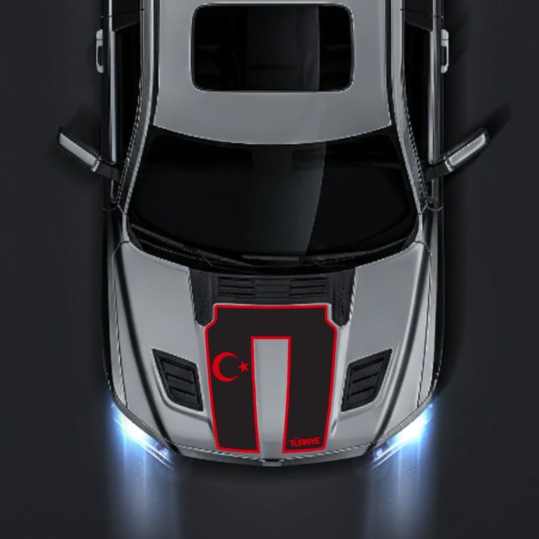 Performance Hood Panel Decal/Sticker - Turkey - Border Graphic Kit - For Dodge RAM 1500 2019-2025 - Premium Vinyl