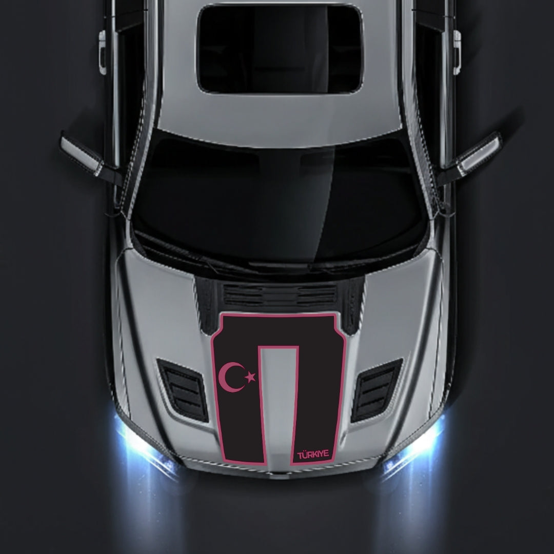 Performance Hood Panel Decal/Sticker - Turkey - Border Graphic Kit - For Dodge RAM 1500 2019-2025 - Premium Vinyl
