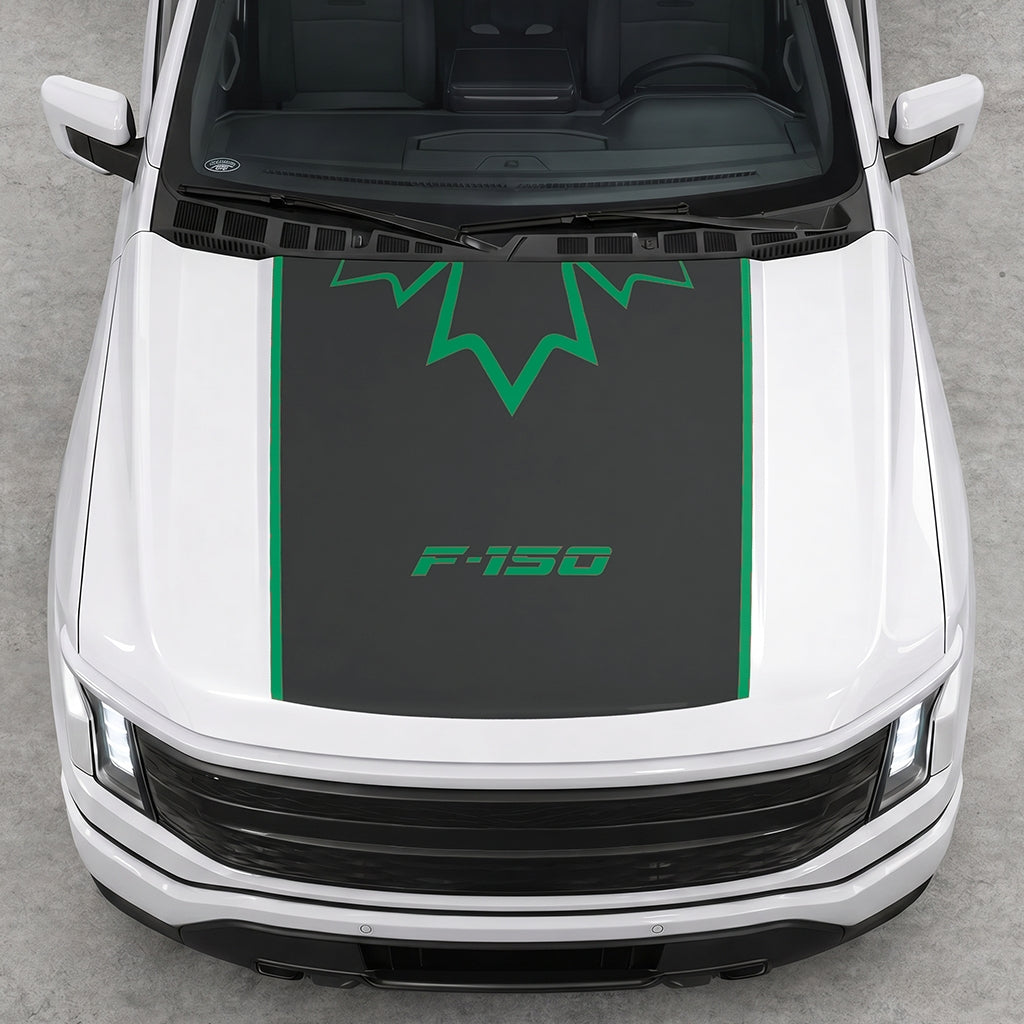 Hood Panel Decal/Sticker - Canada Upper Leaf Graphic Decal Graphic Kit - For Ford F-150 2015-2020 - Premium Vinyl
