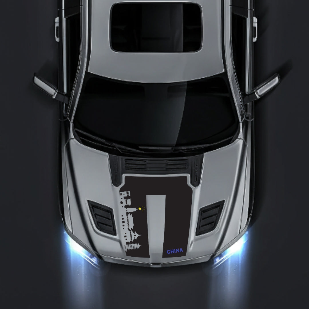 Hood Panel Decal/Sticker - China Skyline - Cut Graphic Kit - For Dodge RAM 1500 2019-2025 - Premium Vinyl