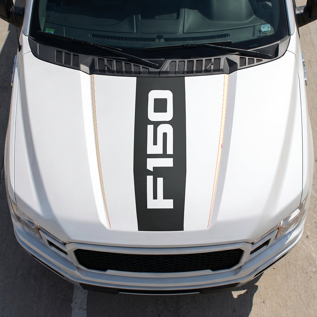 Hood Panel Decal/Sticker - Bold F150 Graphic Decal Graphic Kit - For Ford F-150 2015-2020 - Premium Vinyl