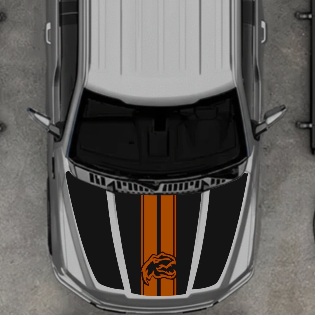 Hood Panel Decal/Sticker - Rex Style 2 Graphic Kit - For Ford F-150 2020-2026 - Premium Vinyl