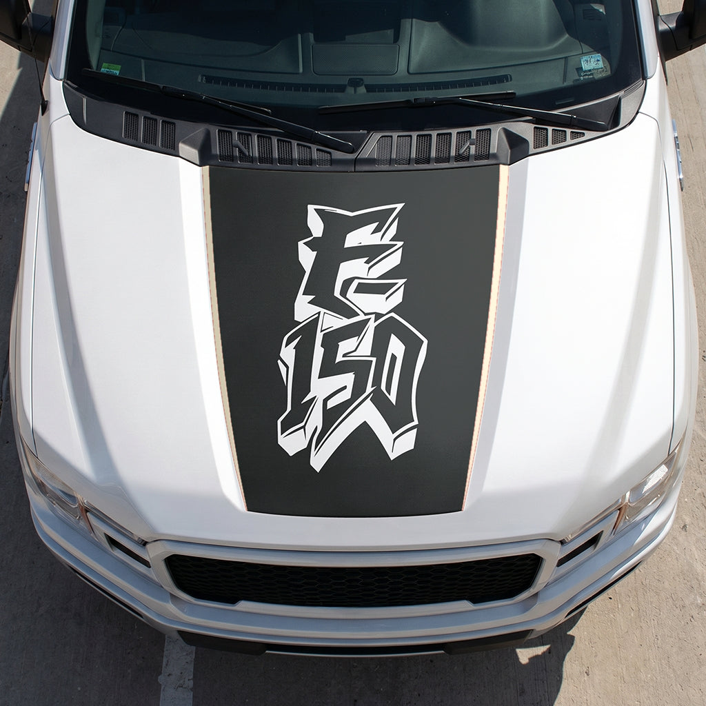 Hood Panel Decal/Sticker - Graffiti Graphic Decal Graphic Kit - For Ford F-150 2015-2020 - Premium Vinyl
