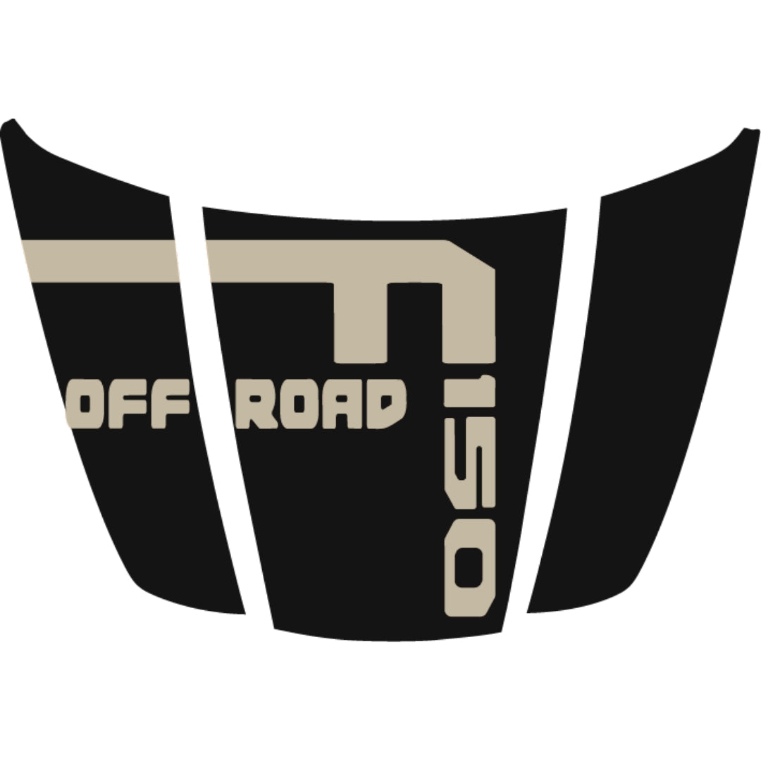 Hood Panel Decal/Sticker - Style 7 Graphic Kit - For Ford F-150 2020-2026 - Premium Vinyl