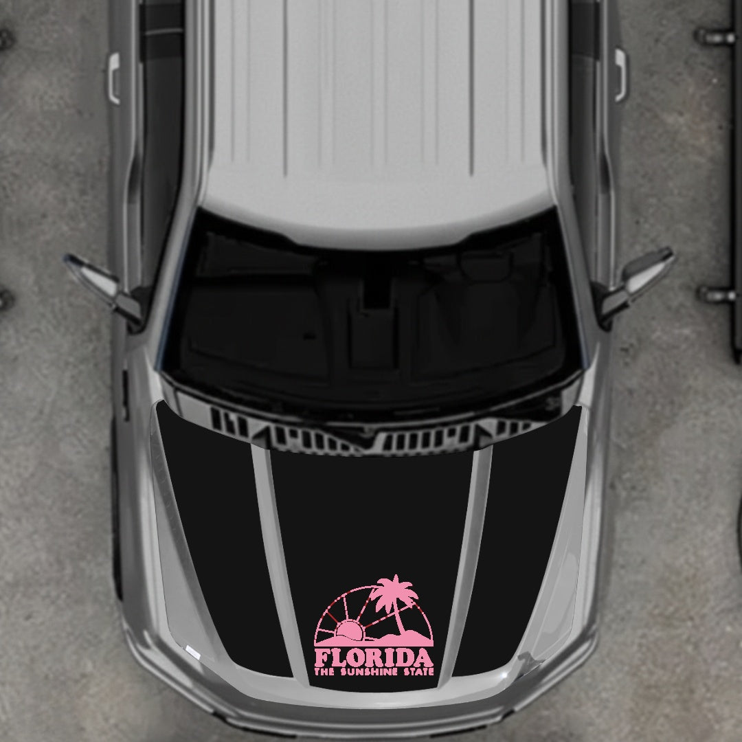 Hood Panel Decal/Sticker - Florida Graphic Kit - For Ford F-150 2020-2026 - Premium Vinyl
