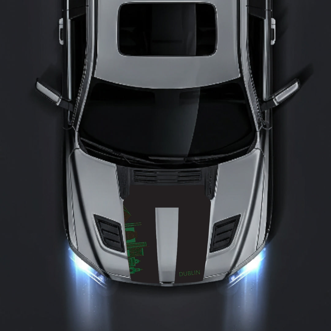 Hood Panel Decal/Sticker - Dublin Skyline Graphic Kit - For Dodge RAM 1500 2019-2025 - Premium Vinyl