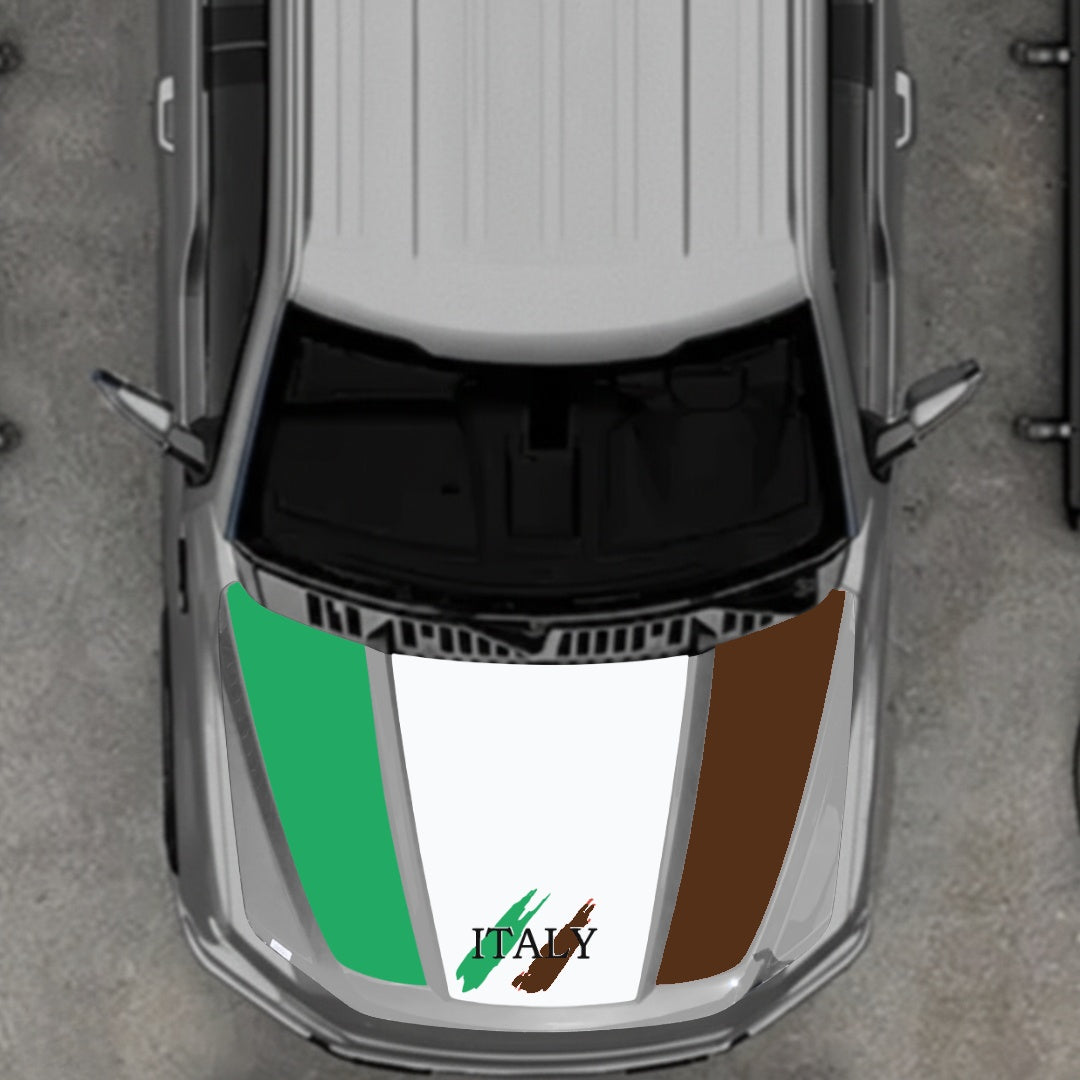 Hood Panel Decal/Sticker - Italy Graphic Kit - For Ford F-150 2020-2026 - Premium Vinyl
