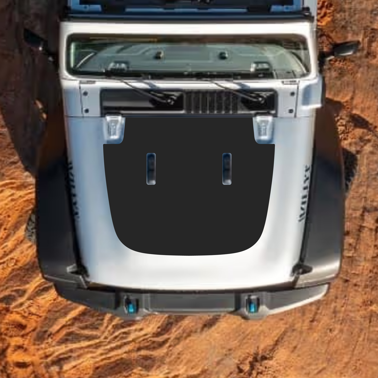 Hood Styles Decal/Sticker - For JL/JLU Sahara Hood - 2018-2025 - Premium Vinyl