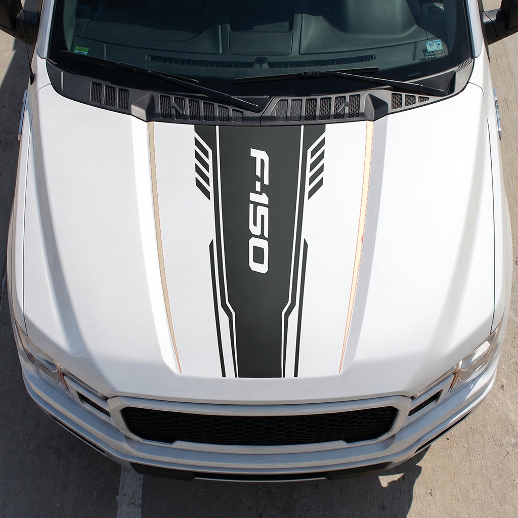 Hood Panel Decal/Sticker - Speed F150 Graphic Decal Graphic Kit - For Ford F-150 2015-2020 - Premium Vinyl