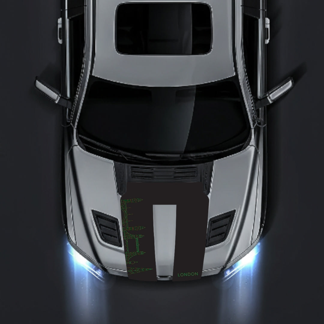 Hood Panel Decal/Sticker - London Skyline Graphic Kit - For Dodge RAM 1500 2019-2025 - Premium Vinyl