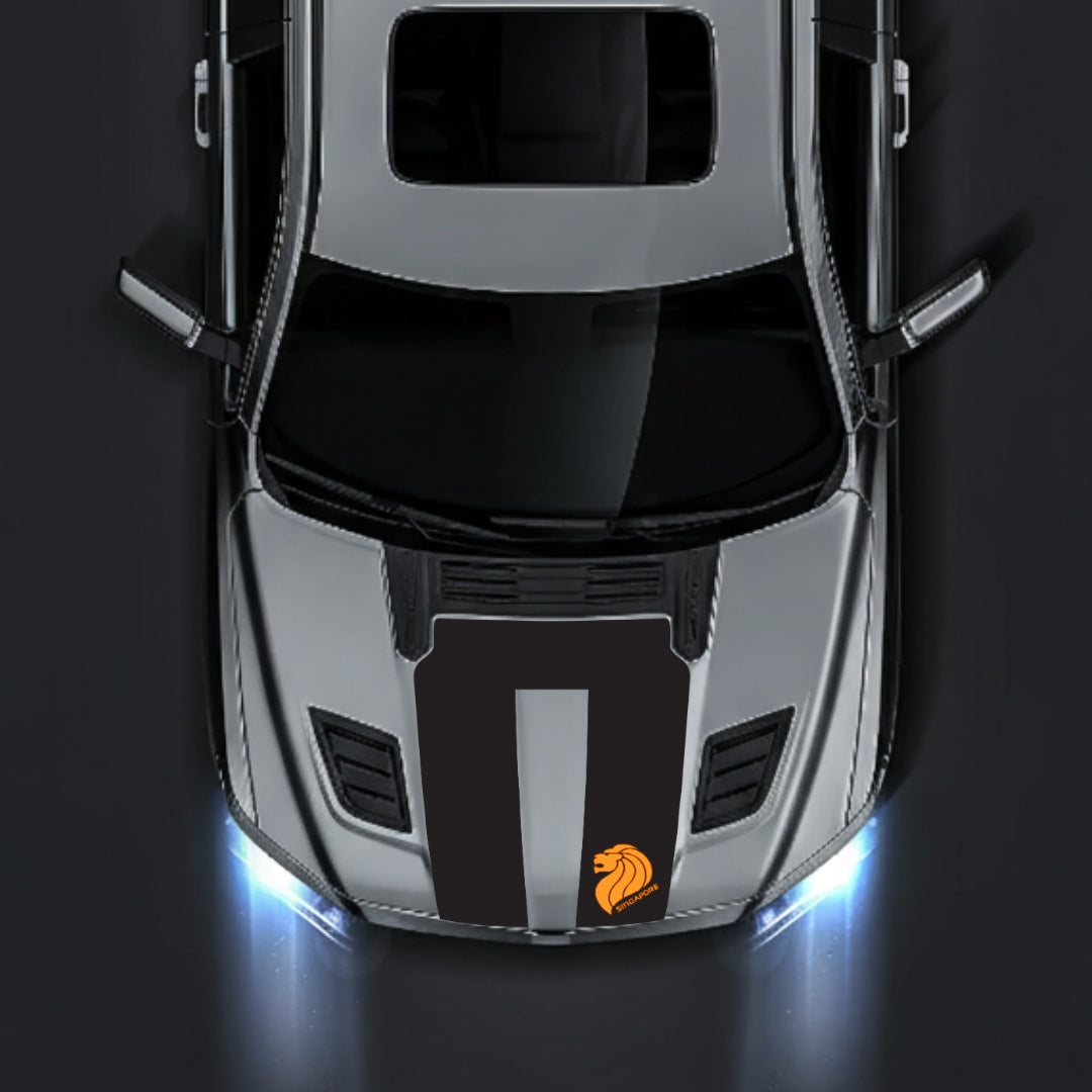 Hood Panel Decal/Sticker - Singapore Graphic Kit - For Dodge RAM 1500 2019-2025 - Premium Vinyl