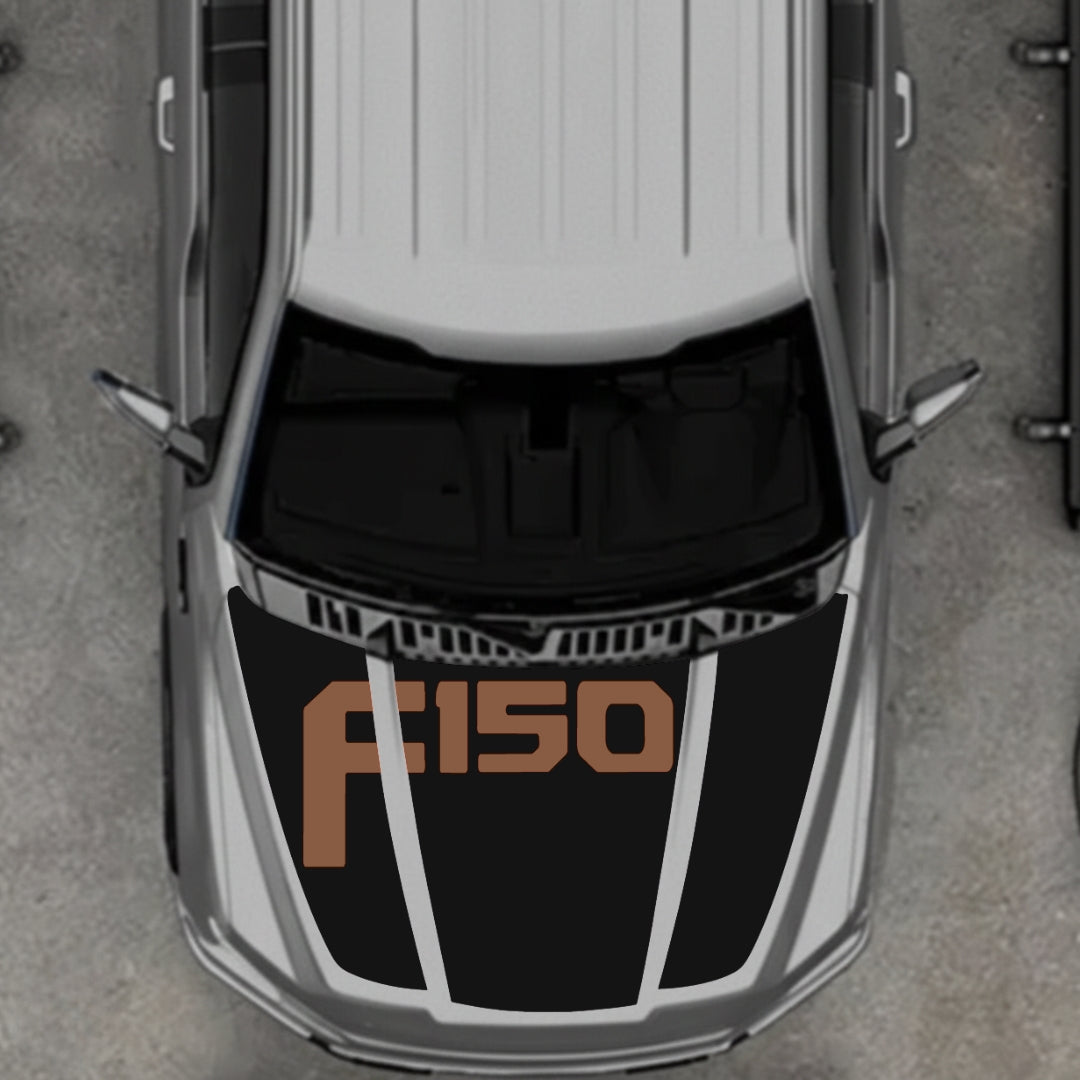 Hood Panel Decal/Sticker - Style 21 Graphic Kit - For Ford F-150 2020-2026 - Premium Vinyl