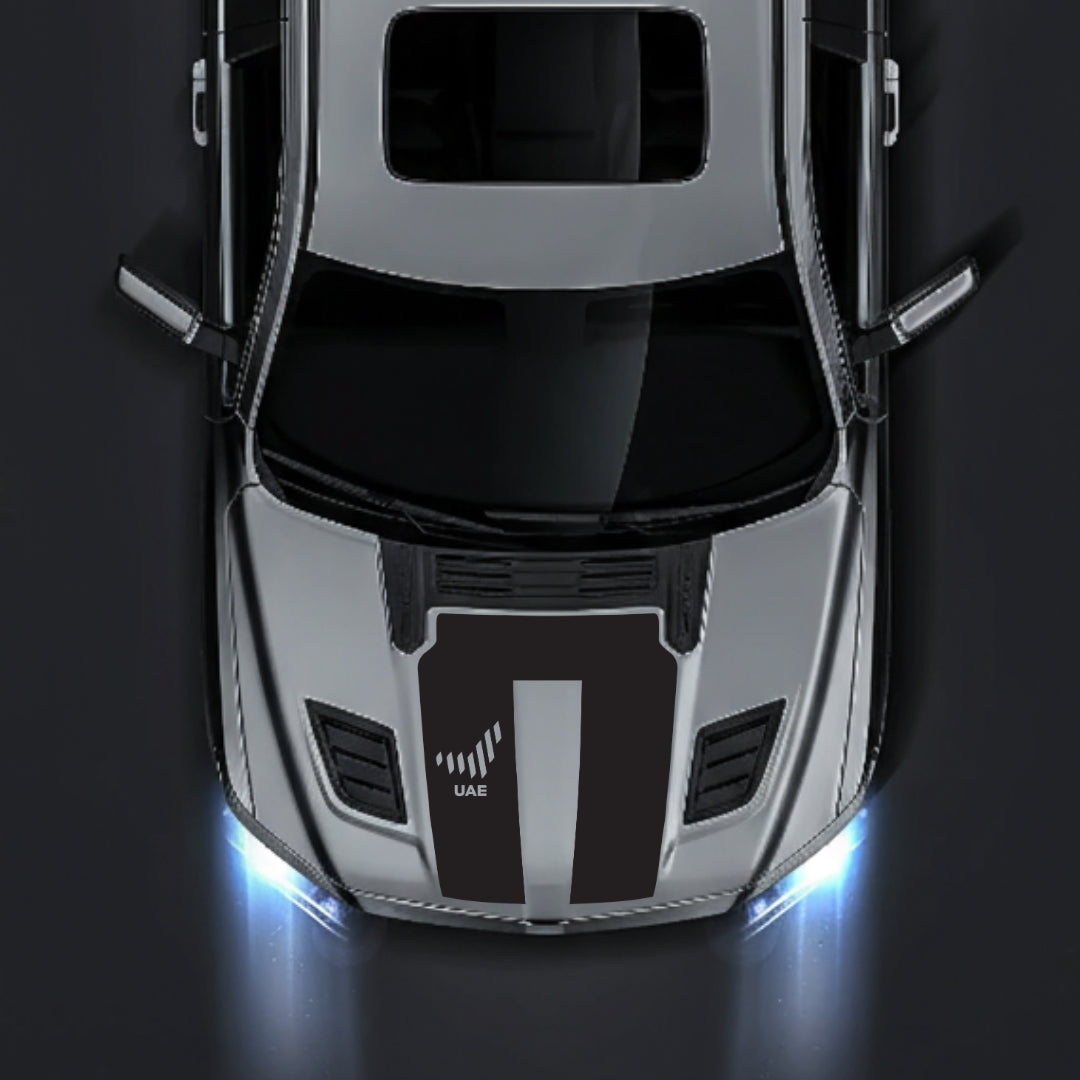 Performance Hood Panel Decal/Sticker - United Arab Emirates - Cut Graphic Kit - For Dodge RAM 1500 2019-2025 - Premium Vinyl