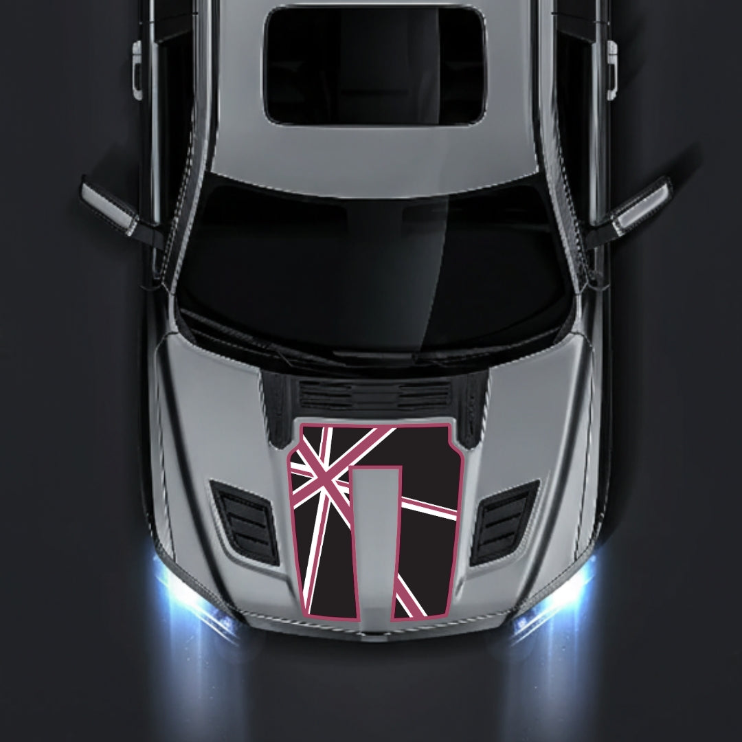 Performance Hood Panel Decal/Sticker - England - Border Graphic Kit - For Dodge RAM 1500 2019-2025 - Premium Vinyl