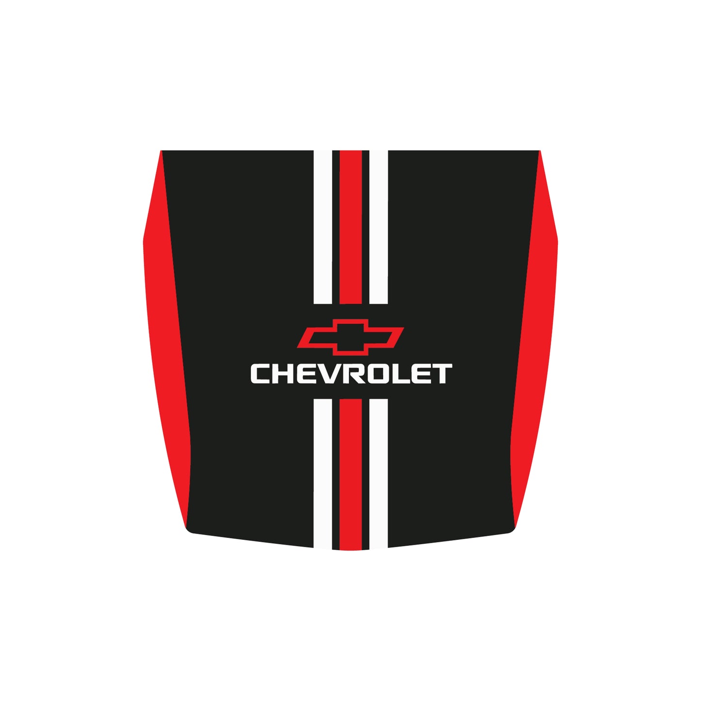 Hood Panel Decal/Sticker - Stripes Graphic Decal Graphic Kit - For Chevrolet Silverado 2019-2024 - Premium Vinyl