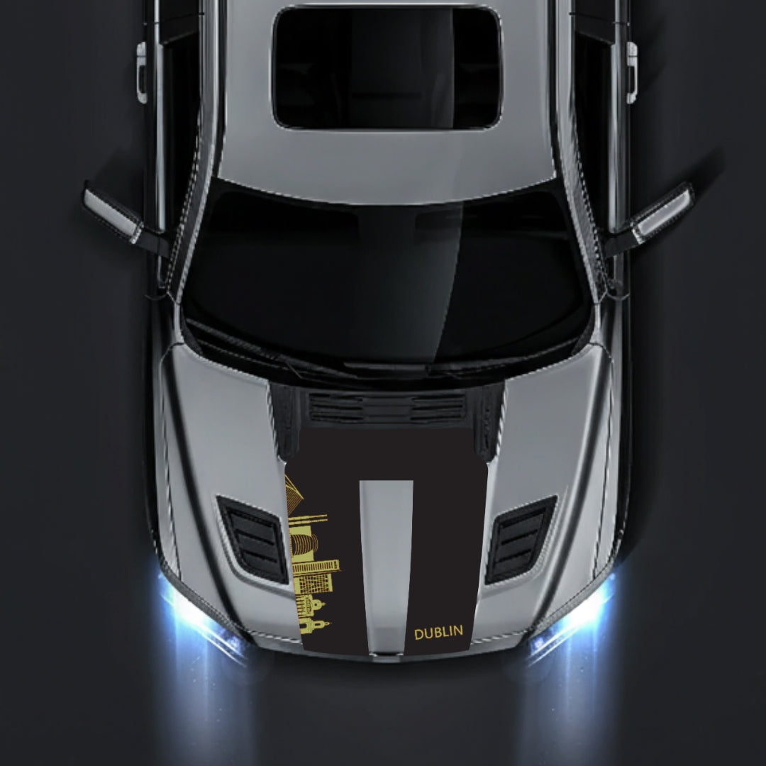 Hood Panel Decal/Sticker - Dublin Skyline Graphic Kit - For Dodge RAM 1500 2019-2025 - Premium Vinyl
