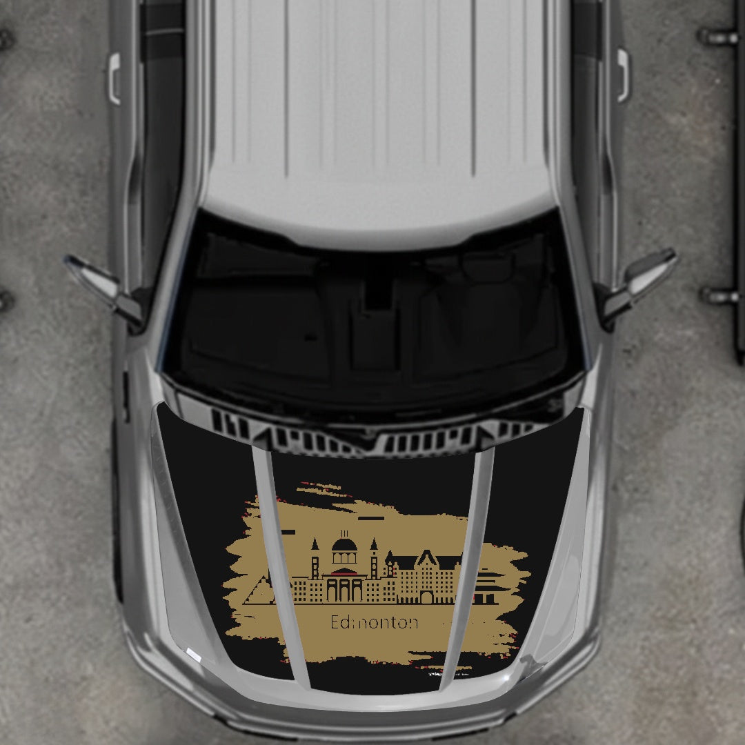 Hood Panel Decal/Sticker - Edmonton Graphic Kit - For Ford F-150 2020-2026 - Premium Vinyl