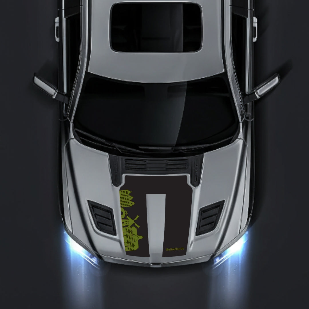 Performance Hood Panel Decal/Sticker - Netherlands Skyline Graphic Kit - For Dodge RAM 1500 2019-2025 - Premium Vinyl
