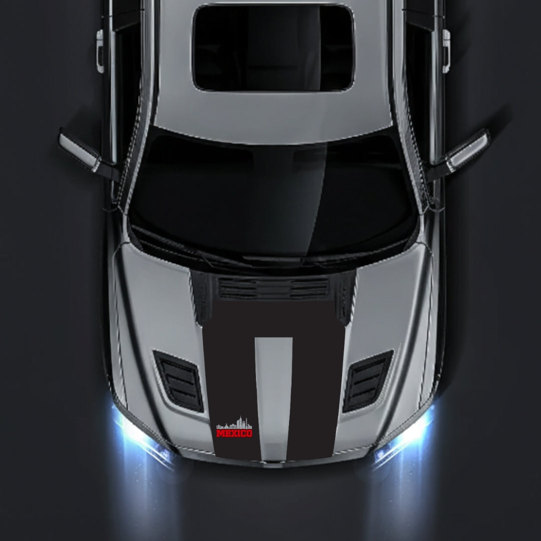 Performance Hood Panel Decal/Sticker - Mexico - Cut Graphic Kit - For Dodge RAM 1500 2019-2025 - Premium Vinyl