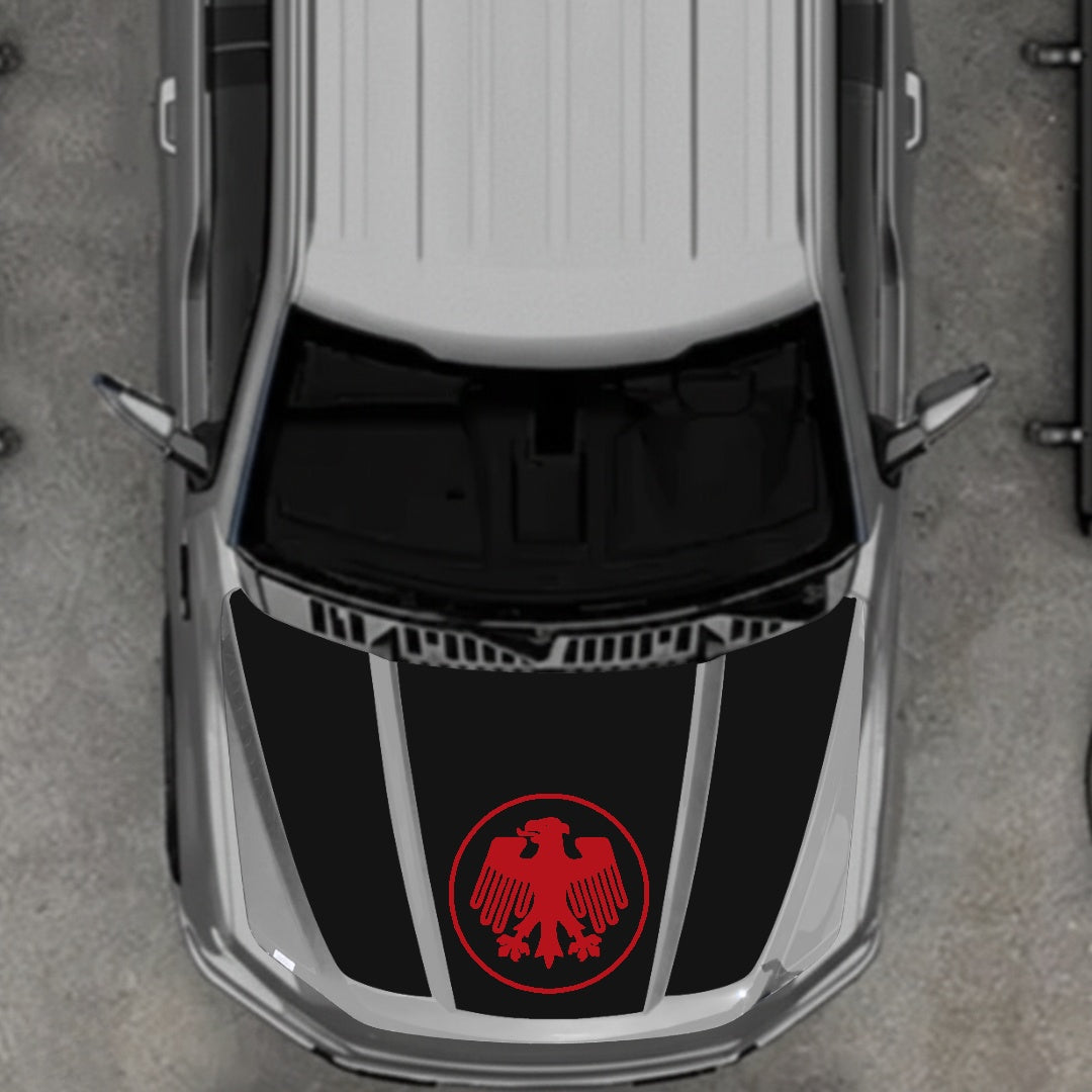 Hood Panel Decal/Sticker - Germany Logo Graphic Kit - For Ford F-150 2020-2026 - Premium Vinyl