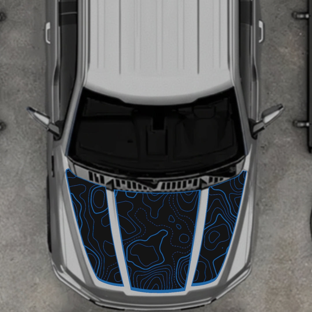 Hood Panel Decal/Sticker - Canada Style 18 Graphic Kit - For Ford F-150 2020-2026 - Premium Vinyl