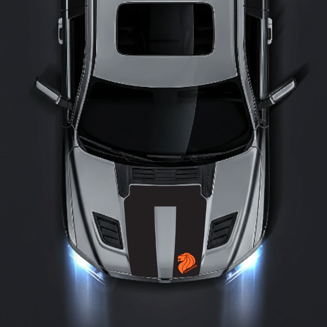 Hood Panel Decal/Sticker - Singapore Graphic Kit - For Dodge RAM 1500 2019-2025 - Premium Vinyl