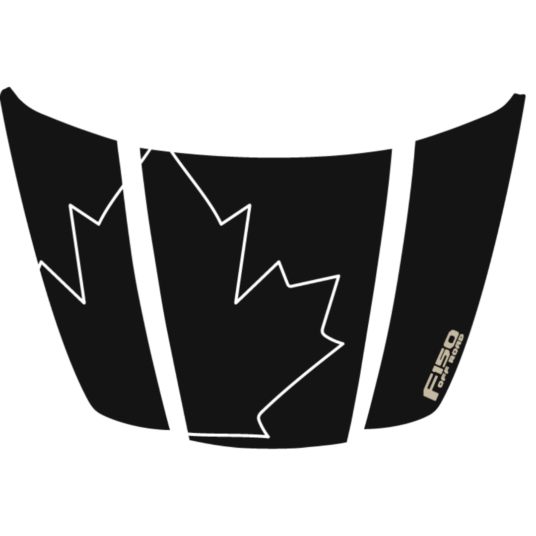Hood Panel Decal/Sticker - Canada Style 24 Graphic Kit - For Ford F-150 2020-2026 - Premium Vinyl