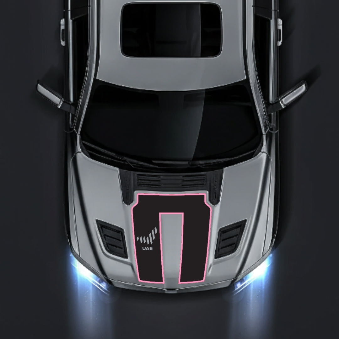 Hood Panel Decal/Sticker - United Arab Emirates - Cut - Border Graphic Kit - For Dodge RAM 1500 2019-2025 - Premium Vinyl