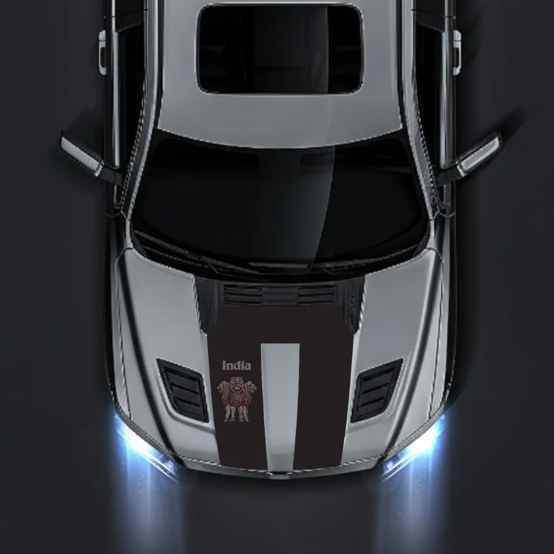 Hood Panel Decal/Sticker - India Graphic Kit - For Dodge RAM 1500 2019-2025 - Premium Vinyl